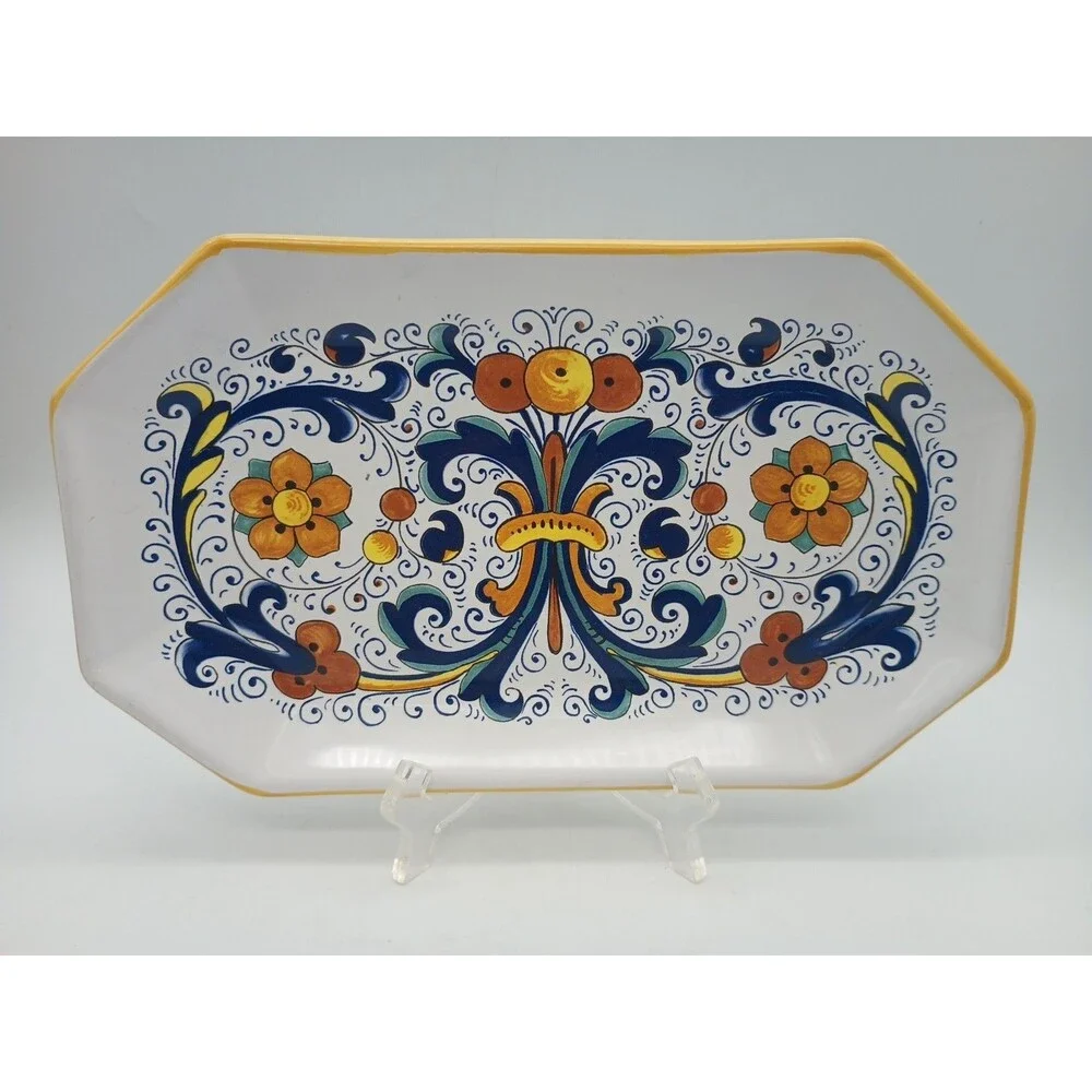 Nova Deruta Platter Tray Octagonal Rectangle Ricco Italy